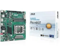 ASUS PRO H810T-CSM Biznesa pamatplate Socket Intel LGA 1851 (plāns Mini-ITX, PCIe 5.0 M.2, DDR5 SO-DIMM, Q-LED Core, COM-Debug Header, Control Center Express)