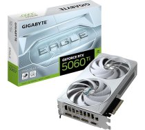 GIGABYTE GeForce RTX 5060 Ti Eagle OC ICE 16G Grafiskā karte, 16GB 128-Bit GDDR7, PCIe 5.0, WINDFORCE dzesēšanas sistēma, GV-N506TEAGLEOC ICE-16GD Grafiskā karte