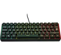 SureFire Kingpin X1 60% spēļu spāņu tastatūra, spēļu multimediju tastatūra, maza un mobila, RGB tastatūra ar apgaismojumu, 25 Anti-Ghosting taustiņi, spāņu izkārtojums QWERTY