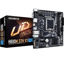 GIGABYTE H610M S2H V2 Mātesplate, kas nodrošina Intel Core Prozessoren der 14. / 13. / 12. paaudzes (LGA 1700), mATX, DDR5, 1x M.2, PCIe 4.0, USB-C, HDMI, 2x DisplayPort, D-Sub, 1GbE LAN