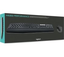 Logitech MK850 Wireless Keyboard Performance peles komplekts, Bluetooth un 2,4 GHz savienojums, izmantojot USB uztvērēju, daudzierīces, akumulatora darbības laiks no 24 līdz 36 mēnešiem, plaukstas balsts, spāņu QWERTY izkārtojums