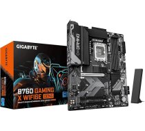 GIGABYTE B760 Gaming X WIFI6E GEN5 pamatplate - atbalsta 14. paaudzes Intel Core procesorus, 8+1+1 fāzes VRM, līdz 5600 MHz DDR5, 3x PCIe 4.0 M.2, Wi-Fi 6E, 2.5GbE LAN, USB 3.2 Gen 2
