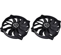 Thermaltake CL-F015-PL20BL-A PURE 20 ventilators 800rpm 3-pin melns (2 iepakojumā)