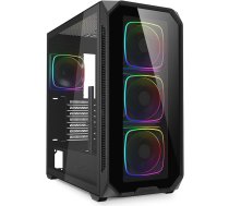 Sharkoon AK5G RGB Black, ATX PC korpuss