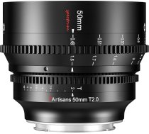 7artisans 50mm T2.0 liela atvД“ruma pilna kadra kino objektД«vs, kas saderД«gs ar Nikon Z-Mount manuДЃlДЃs fokusД“ЕЎanas bezspoguДјa kamerДЃm ar zemu izkropДјojumu Nikon Z5 Z6 Z7 Z7 Z9 Z50 Z6II Z7II ZFC Black