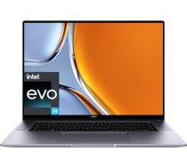 HUAWEI MateBook 16s | 16 collu 2,5K skārienjūtīgais displejs | Intel12th Core i9-12900H | 16 GB RAM | 1 TB SSD | Windows 11 | QWERTZ | Pelēks | Plāns metāla korpuss | Pirkstu nospiedumu sensors | TÜV Rheinland Low Blue Light