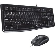 Logitech MK120 Vadu tastatūras peles komplekts, optiskā pele, USB ports, PC / klēpjdators, franču AZERTY izkārtojums - melns
