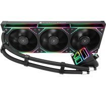 TR -Frozen Infinity 360 Black Liquid CPU Cooler, trīs PWM ventilators ar 2000 apgr./min, Desktop CPU Aio dzesētājs, AM4/AM5 un Intel LGA1150/1151/1200/2011/1700/1851, Infinity Mirror PC CPU ūdens dzesētājs