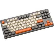 ATTACK SHARK X FREEWOLF M87 80% bezvadu spēļu tastatūra, 87 taustiņi TKL RGB mehāniskā PBT tastatūra Bluetooth/2.4GHz, 4000mAh akumulators Mac/Win, klusa biroja/spēļu - pelēka