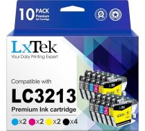 LxTek LC3213 LC3211 saderīgas kasetnes printeru kasetnes priekš Brother LC3211 priekš Brother MFC-J497DW printeru kasetnes DCP-J572DW MFC-J491DW MFC-J890DW MFC-J895DW DCP-J772DW (Black Cyan Magenta Yellow, Pack