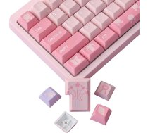 JakeTsai taustiņu vāciņi, 143 taustiņu KCA profila pielāgoto taustiņu komplekts Cherry MX Gateron Kailh slēdžu mehāniskajai spēļu tastatūrai
