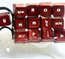 13 gab. sarkanā krāsā izgaismotas spēļu taustiņu cepures priekš Corsair K63 K65 K66 K68 K70 K95 Logitech G Pro x G512 G710+ G610 Redragon K585 IKBC c87 c104 MX Mehāniskā spēļu tastatūra