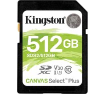 Kingston Canvas Select Plus SD - SDS2/512GB SD kartes 10. klases UHS-I