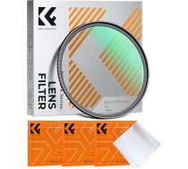 K&F CONCEPT 72 mm melns difūzijas 1/2 filtra miglas filtrs ar 18 daudzslāņu pārklājumiem video/video/videožurnālu/portretu fotografēšanai (K sērija)
