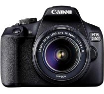 Canon EOS 2000D BK 18-55 IS + SB130 +16GB EU26 SLR kameras komplekts 24,1 MP CMOS 6000 x 4000 pikseļu melns - Digitālās kameras (24,1 MP, 6000 x 4000 pikseļu, CMOS, Full HD, melns)