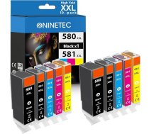 NINETEC PGI-580XXL CLI-581XXL daudzpaku printeru kasetnes, kas ir saderīgas ar Canon Pixma 580 XXL 581 XXL TS705a TS705 TS705 TS6150 TS6350a TS6351a TS8350a TS9550 TS6300 TR7550 TR8500 TR8555 0 10