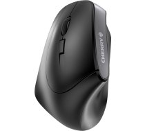CHERRY MW 4500 bezvadu pele kreisās rokas, ergonomiska kreisās rokas pele ar 45° dizainu, 6 pogām un ritināšanas ritenīti, precīzs sensors ar 3 līmeņu regulējamu izšķirtspēju, melna krāsa