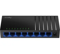 Cudy GS108D 8 portu Gigabit Ethernet tīkla komutators, Ethernet sadalītājs, darbvirsmas datoram, bez ventilatora, satiksmes optimizācija, Plug and Play