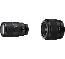 Sony E 70-350mm f/4.5-6.3G OSS | APS-C, super tālummaiņas teleobjektīvs (SEL70350G) un standarta objektīvs SEL-50F18F