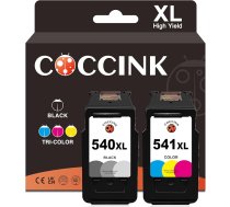 COCCINK 540 XL 541 XL daudzpakešu printeru kasetnes priekš Canon 540XL 541XL priekš Pixma TS5100 TS5150 TS5151 TS5140 MG4250 MG3650s MG3150 MG3600 MG3500 MG3550 MX475 MX53 5 MX37 5 melnā gala krāsu kasetne