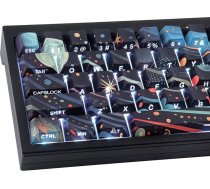PBT taustiņu vāciņi 133 taustiņi Starry Sky Keycaps, Double Shot Shine Through Side Printed Keycap, Cherry Profile Dye Sublimation Keycap for Cherry MX Switch ANSI & ISO Layout Mechanical Keyboard