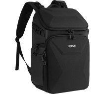MOSISO Camera Backpack, DSLR kameras soma ar ūdensnecaurlaidīgu lietus pārsegu, Honeycomb Hard Case foto mugursoma ar 15-16 collu nodalījumu klēpjdatoram un statīva stiprinājumu Canon/Nikon/Sony, melna, melna, melna