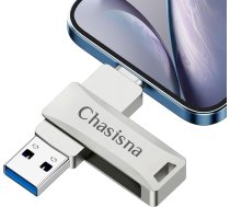 128 GB USB zibatmiņas karte tālrunim, 3 in 1 atmiņas karte ar USB, 10S un C tipa pieslēgvietu fotoattēlu un video pārsūtīšanai, saderīga ar tālruņa paliktni, datoru un Android