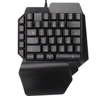 GOWENIC vienroku spēļu tastatūra, 39 taustiņi, gaismojoša profesionāla spēļu tastatūra, USB kabelis, mehāniskā vienroku tastatūra ar plaukstas balstu datorspēlēm