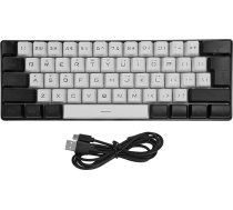 60% tastatūra, ergonomiska tastatūra ar 61 taustiņu, spēļu tastatūra ar LED apgaismojumu, vadu spēļu tastatūra ar mehāniskiem taustiņiem birojam un birojam