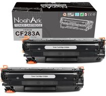 NoahArk saderīgas CF283A 83A tonera kasetnes, kas paredzētas HP Laserjet Pro M201dw M201n M202dw M202n MFP M125a M125nw M125rnw M126a M127fn M127fw M128fn M128fw M225dn M225dn 25dw printerim (2 melnas)