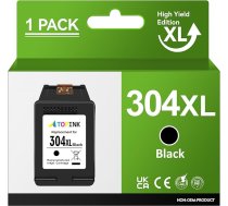 304XL printeru kasetnes, kas ir saderīgas ar HP 304 Printeru kasetnes, melnas, 304XL melnas, kasetnes HP Envy 5000 5030 5010 5020 5032 DeskJet 3750 3760 2620 3720 2630 2622 3762 3735 (1 gab.)