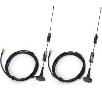 Divu joslu WiFi 2.4GHz 5GHz 5.8GHz 10dBi Magnētiskā bāze MIMO RP-SMA Male antena WiFi maršrutētājam PCIe bezvadu tīkla karte USB adapteris Drošības IP kamera Industriālais maršrutētājs IoT vārteja modems