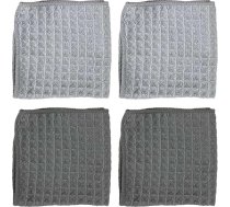 HARY Barista audums, 30x30 cm, mikrošķiedras tīrīšanas audums, absorbējošs un ātri žūstošs, atkārtoti lietojams, kafijas mašīnas piederumi espresso mašīnai, tvaika nūjai, kafijai, bāram, galda virsmai, 4