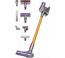 Dyson V8 Absolute bezvadu putekļsūcējs, 115 AW, līdz 40 minūšu darbības laiks, Motorbar ar matu izķemmēšanas tehnoloģiju, noņem dzīvnieku matus, pūkaina grīdas uzgalis, rokas un grīdas putekļsūcējs