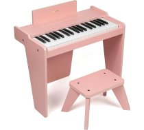 Bērnu klavieru klaviatūra, 37 taustiņu digitālās klavieres bērniem, mūzikas apguves instruments, koka klavieres meitenēm un zēniem (rozā pamata modelis)