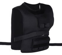 Homcom 30 kg/20 kg/15 kg treniņu veste Svara veste Regulējama spēka treniņu veste Oxford Iron Black 36 x 52 cm