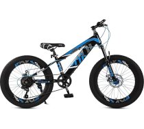 Zonix 20 collu bērnu velosipēds zēniem – kalnu velosipēds zils ar 7 ātrumu Shimano un disku bremzēm – viegls bērnu MTB 6–9 gadu vecumam