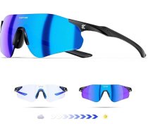 KAPVOE K108 skriešanas brilles, paštonējošas sporta brilles, riteņbraukšanas brilles, fotochromatiskas riteņbraukšanas brilles, MTB brilles, sporta saulesbrilles, vīriešiem un sievietēm, caurspīdīgas sporta brilles, ceļu velosipēdu saulesbr