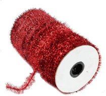 50 jardu Ziemassvētku biksīšu lentes sarkana metāliska plānas biksīšu vītne Mini gliteru dāvanu lentes Mākslīgais vainags Chenille stieples lieces plīša Ziemassvētku dekorēšana biksīšu kāzu pusei (3 virzieni)