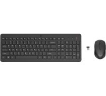 Tastatūra + pele hp 330 bezvadu peles un tastatūras kombinācija melna 2v9e6aa