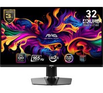 Monitors mag 321up qd-oled 31,5 collu uhd/led/plakana/165hz/melns