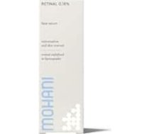 Mohani Retinal 0,15% ar C vitamīna serumu sejai un hialuronskābi, retinaldehīda serums pret novecošanos un grumbu veidošanos, vegāniska dabiskā kosmētika poru mazināšanai (30 ml)