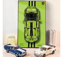Lamborghini Sián FKP 37 sacīkšu automašīnas modelis 42115 Premium sienas siena Lego Technic Formula 1 automašīnu sienas displeja dēlis 75 x 45 cm (modelis nav iekļauts)