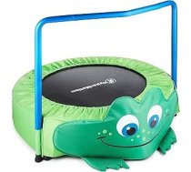 HyperMotion Frosch bērnu batuts 90 cm ar rokturi - iekštelpu/āra dārza batuts, 6 neslīdošas kājas, putuplasta rokturis - bērniem 3-6 gadi, līdz 50 kg