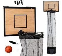 Générique TheDunk Koka basketbola grozs netīrās veļas savākšanai, pie sienas un durvīm, ar noņemamu maisu, bumbu un gaisa sūkni, basketbola spēles netīrās veļas savākšanai, dāvana bērniem un pieaugušajiem