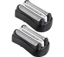 Iepakojumā 2 32B Series 3 folijas elektriskā skuvekļa rezerves galviņas, kas saderīgas ar Braun S3 folijas un griezējgalviņām, saderīgas ar Braun S3 3040s 3010s 310s 310s 3000s 3050cc 3080s 390cc