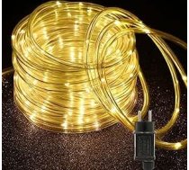 Auting 20 m 200 LED gaismas caurule, siltā baltā krāsā, LED pasaku gaismas ārā ar taimeri, 8 režīmi, IP65 ūdensizturīga, ideāli piemērota āra apstākļiem, Ziemassvētku apgaismojumam, dekorēšanai, ballītēm