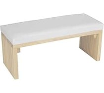 Nagu salona roku balsts ar koka turētāju, izturīgs, mīksts PU ādas manikīra spilvens nagu galdam (balts)