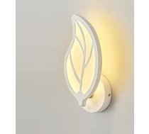 12 W iekštelpu sienas lampa, akrila sienas lampa, lapu dizains, balta LED sienas lampa, bērnu istabai, moderna sienas lampa viesistabai, guļamistabai, naktsgaldiņam (silta gaisma)