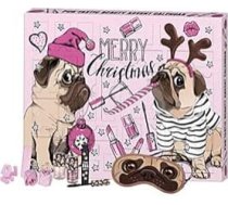 FESH! Pug'tastic Beauty Adventes kalendārs - kosmētikas adventes kalendārs ar mīlīgu mopsiņu - 24 gab. iepakojumā